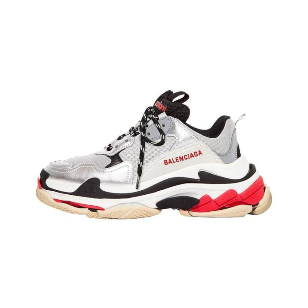 Balenciaga Triple S Silver Red