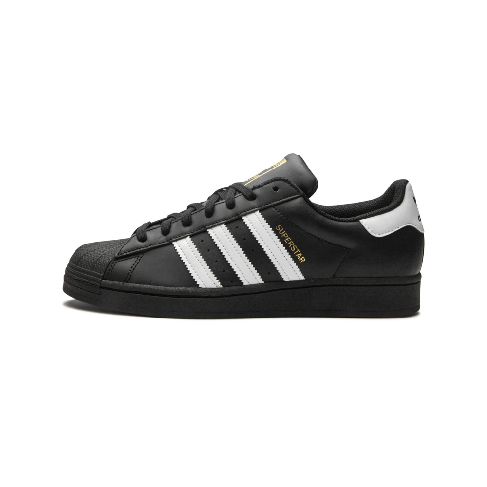 Adidas Superstar Core Black White Gold Metallic