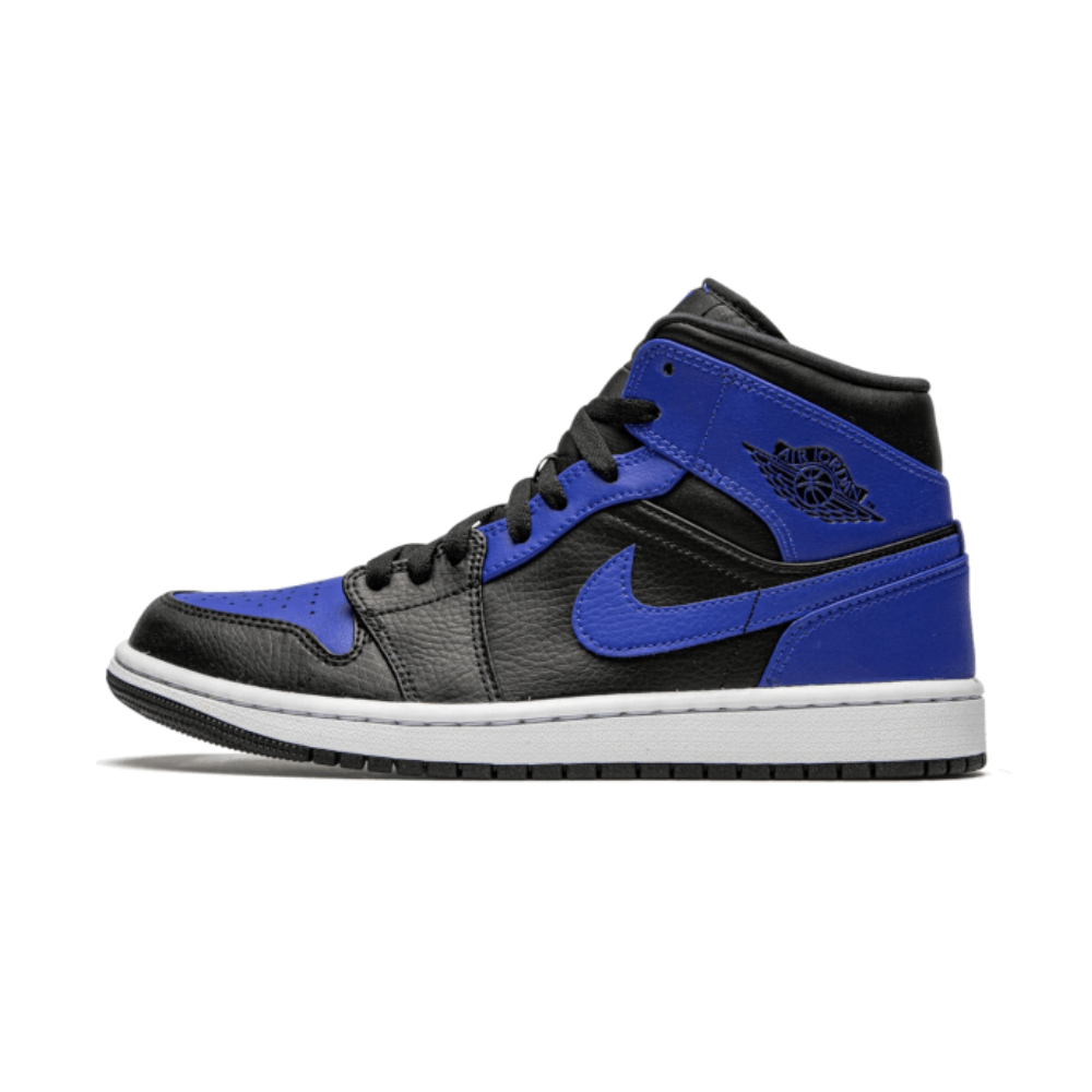 Air Jordan 1 Mid Hyper Royal Tumbled Leather