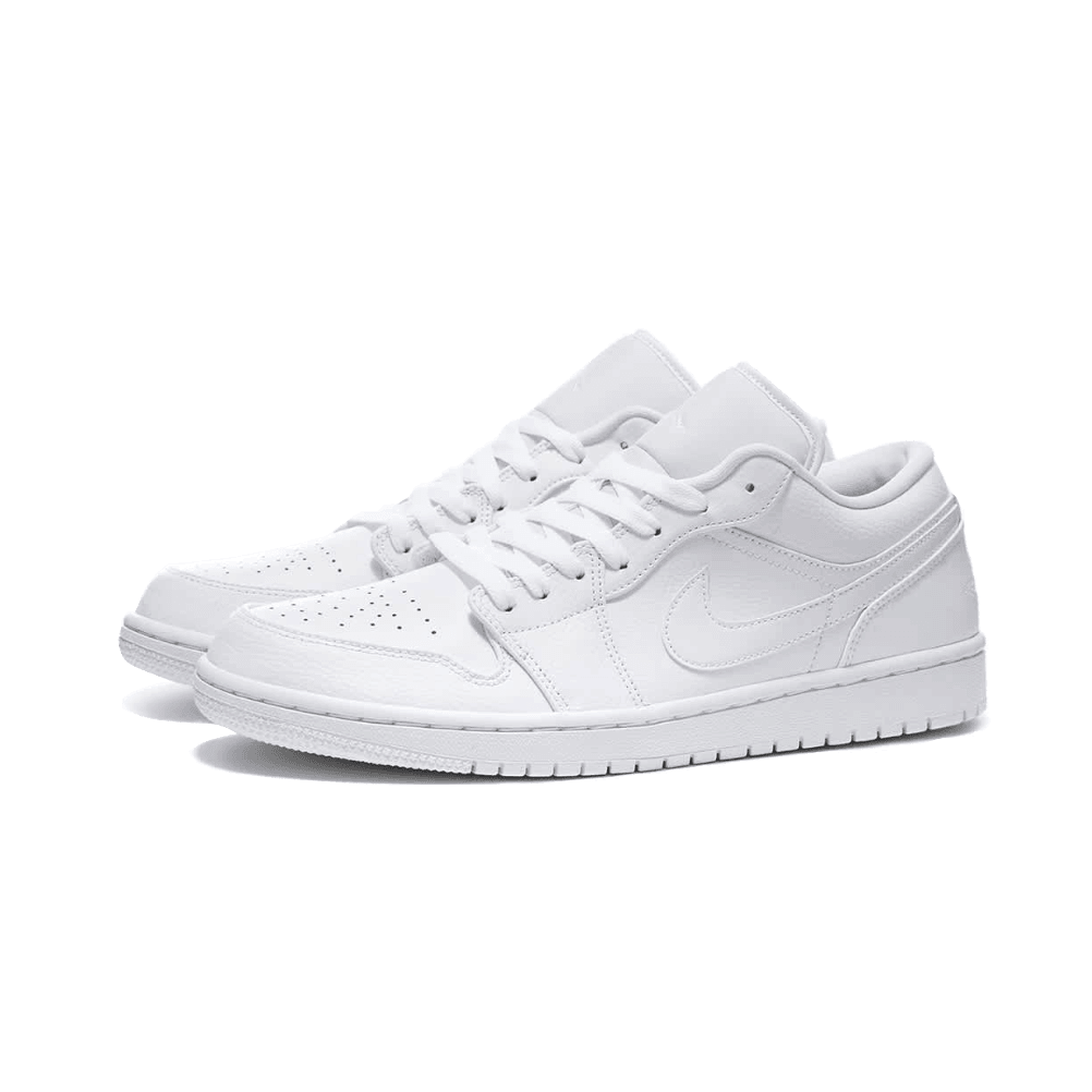 Air Jordan 1 Low Triple White - Plumas Kicks