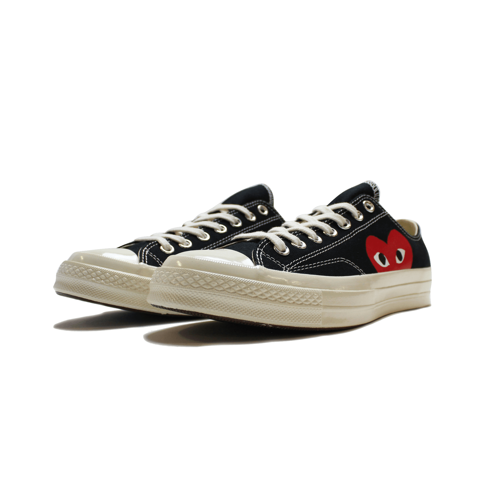 Converse Chuck 70 Ox “Comme Des Garçons PLAY / Half Heart Black” - Plumas Kicks