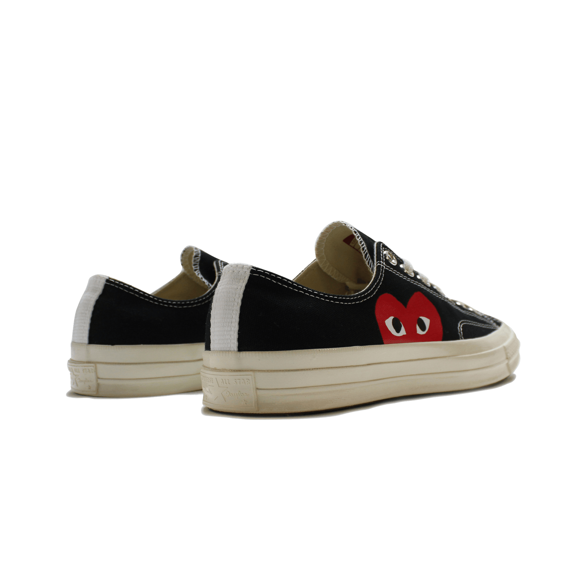 Converse Chuck 70 Ox “Comme Des Garçons PLAY / Half Heart Black” - Plumas Kicks