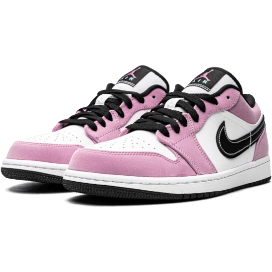 Air Jordan 1 Low SE Shock - White Black Pink - Plumas Kicks