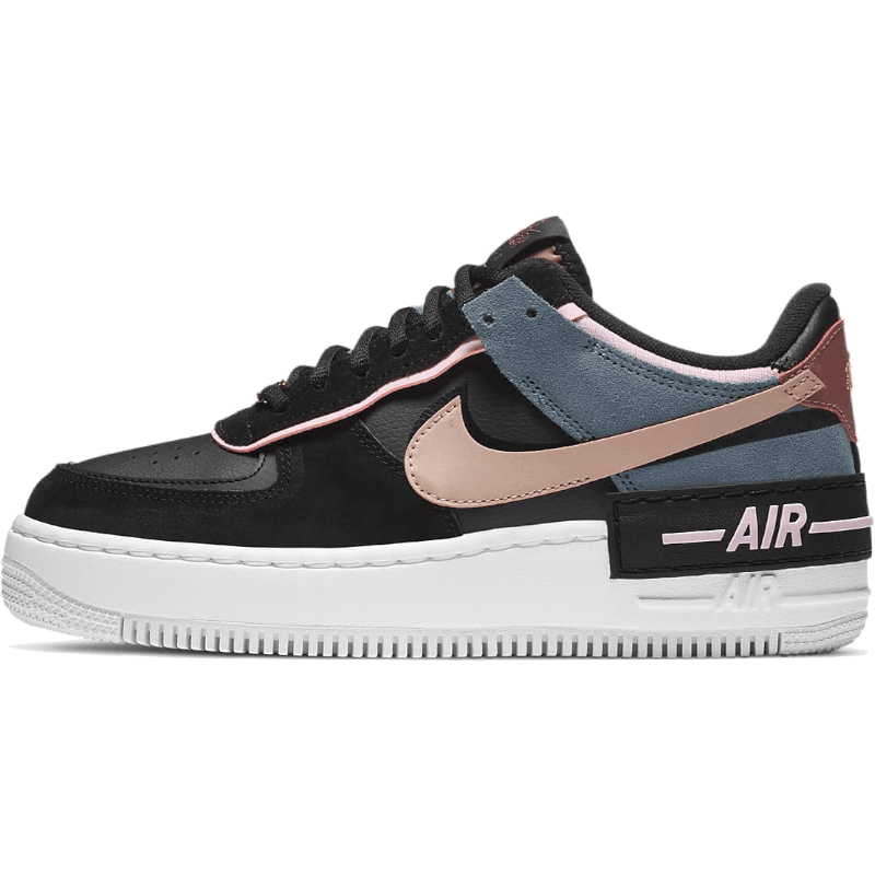 Air Force 1 Shadow Black Metallic Red Bronze - Plumas Kicks