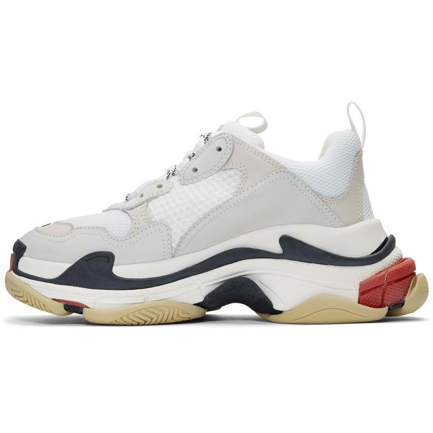 Balenciaga Triple S White & Red (4006864420936)