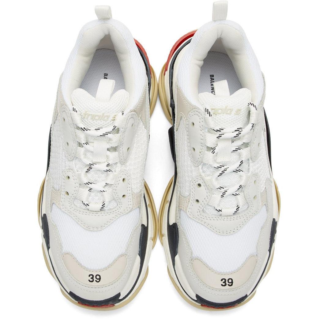 Balenciaga Triple S White & Red (4006864420936)