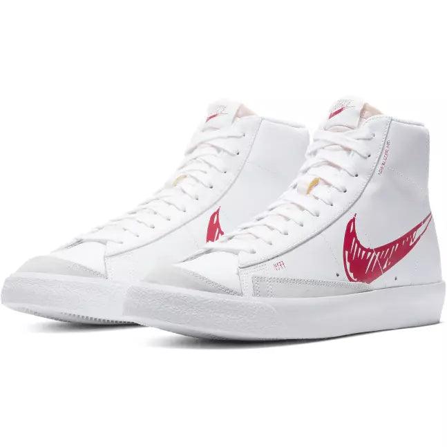 Blazer Mid Sketch Red Swoosh - Plumas Kicks