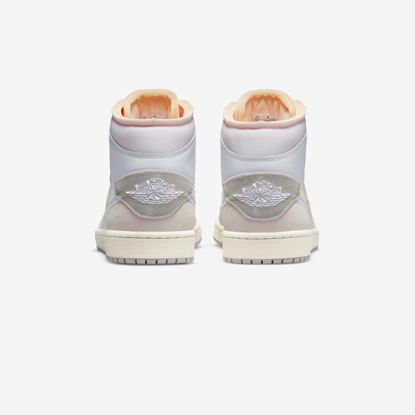 Air Jordan 1 Mid SE Craft Inside Out White Grey