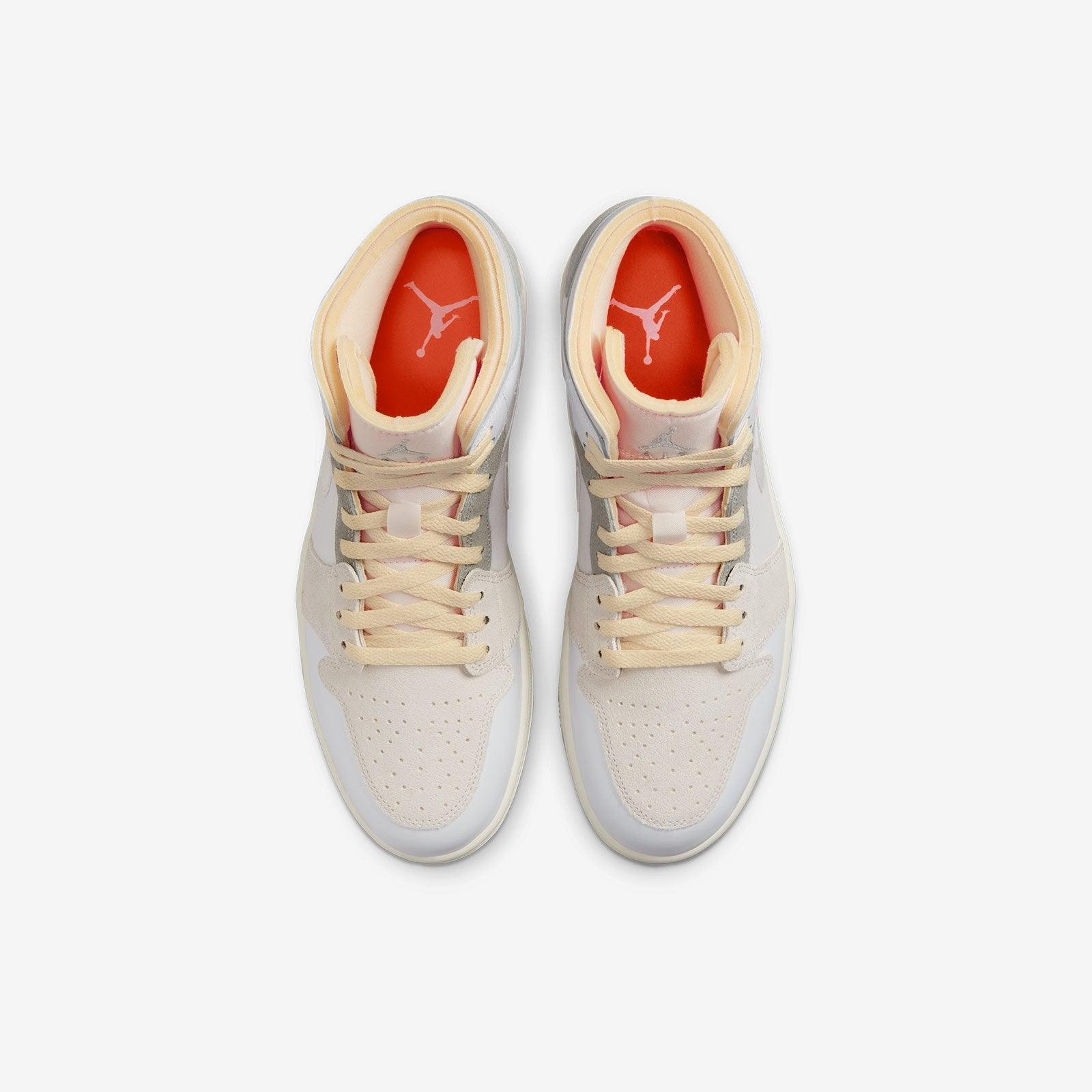 Air Jordan 1 Mid SE Craft Inside Out White Grey
