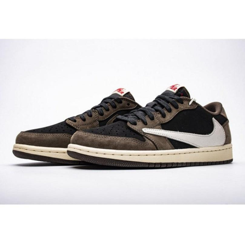Air Jordan 1 Low x Travis Scott OG SP " Dark Mocha" - Plumas Kicks