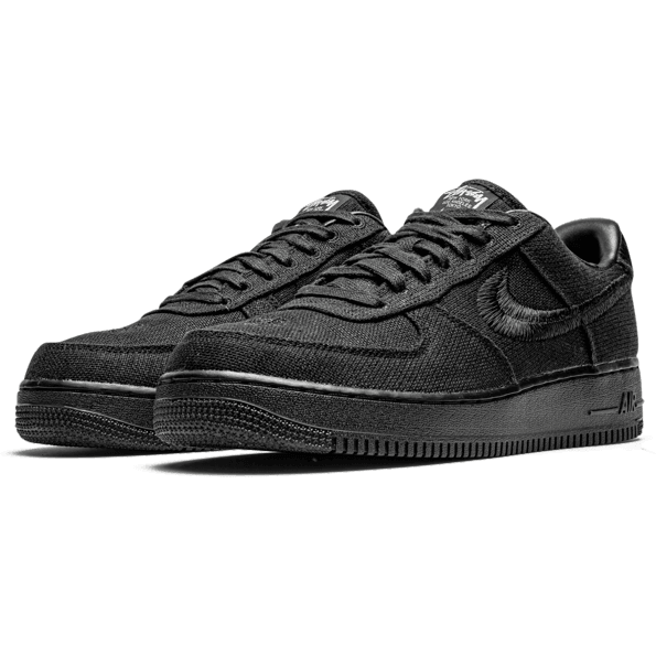 Air Force 1 Low " Stussy Fossil Black " - Plumas Kicks