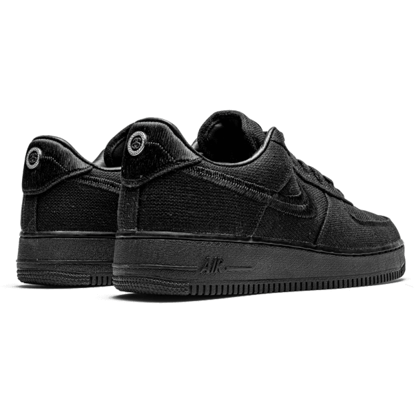Air Force 1 Low " Stussy Fossil Black " - Plumas Kicks
