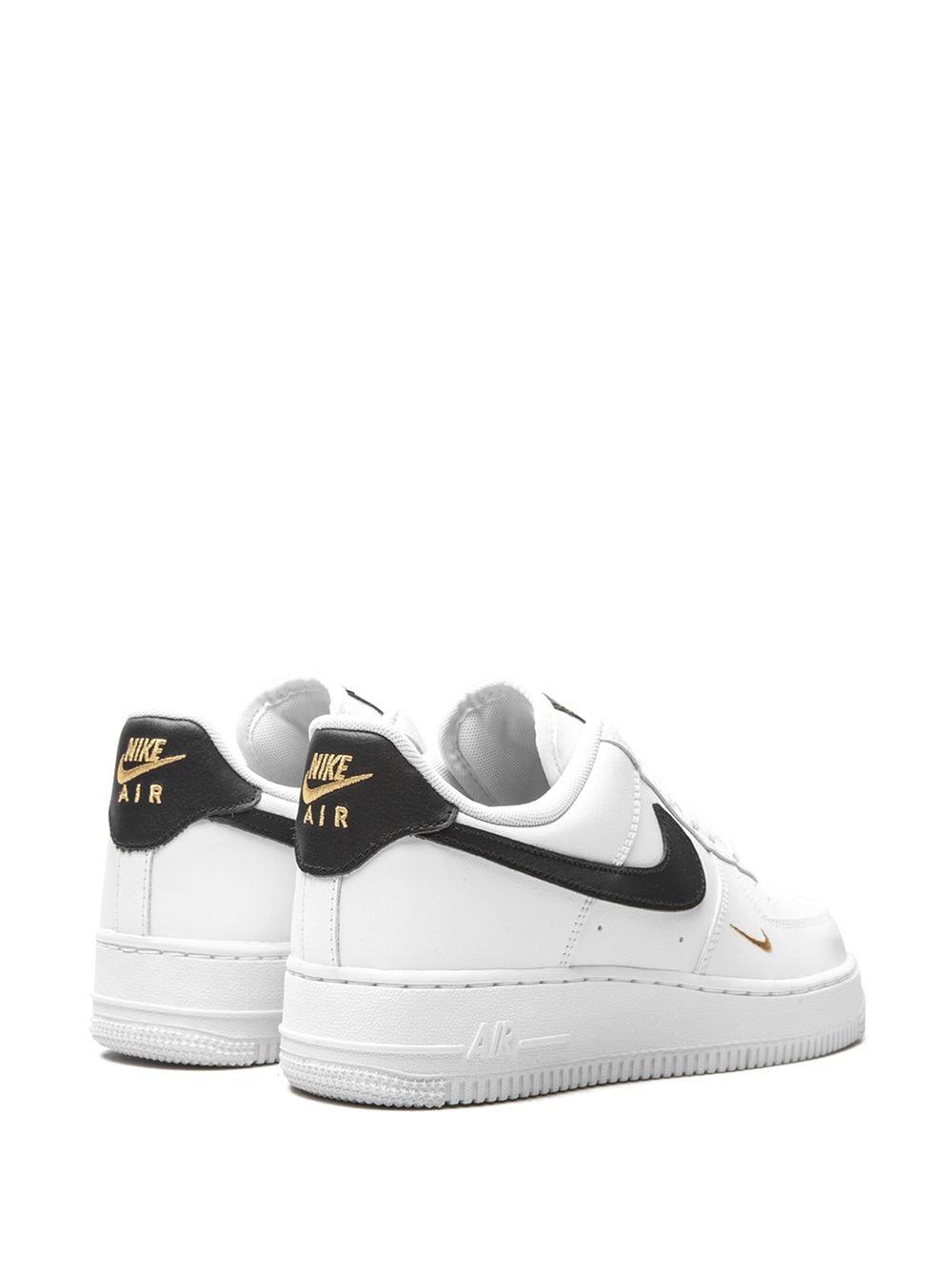 Air Force 1 Low '07 Essential White Black Gold Mini Swoosh