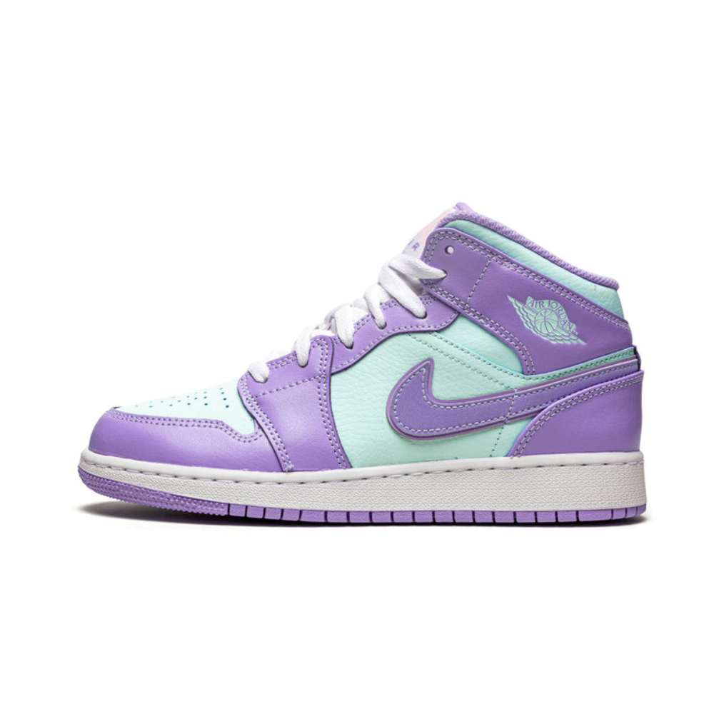 Air Jordan 1 Mid Purple Aqua