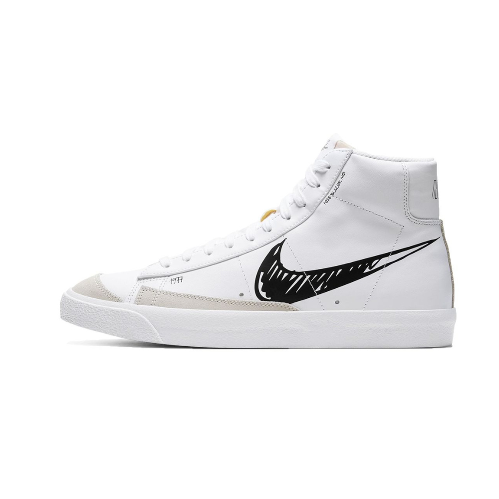 Blazer Mid Sketch Black Swoosh