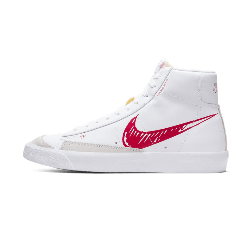 Blazer Mid Sketch Red Swoosh