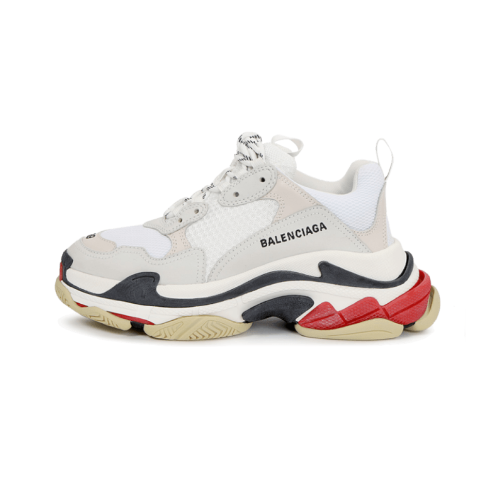 Balenciaga Triple S White Black Red