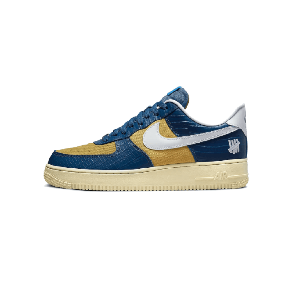 Air Force 1 Low SP Undefeated 5 On It Blue Yellow Croc