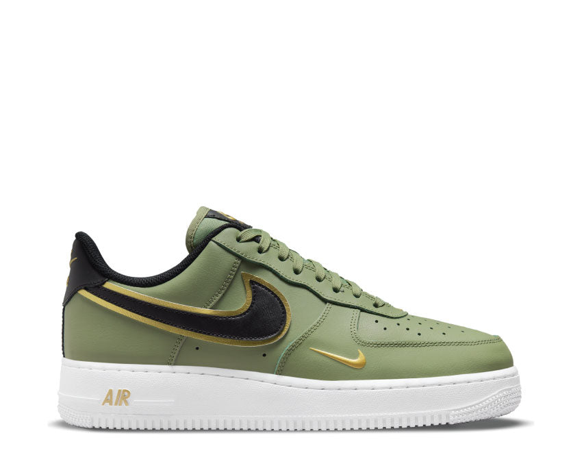 Air Force 1 Low 07 LV8 Double Swoosh Olive Gold Black