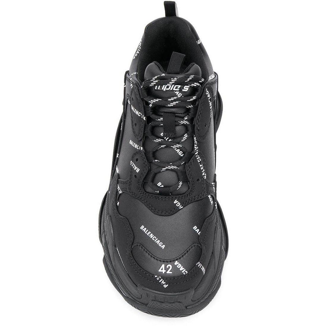 Balenciaga All Over Logo Triple S - Plumas Kicks