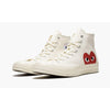 Converse Chuck 70 Hi  “Comme Des Garçons / Half Heart ” - White - Plumas Kicks