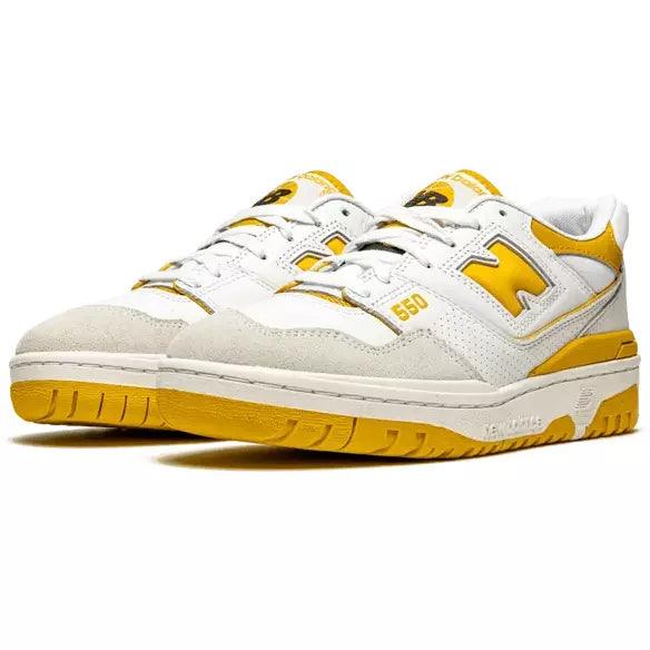 New Balance 550 Sea Salt Varsity Gold - Plumas Kicks