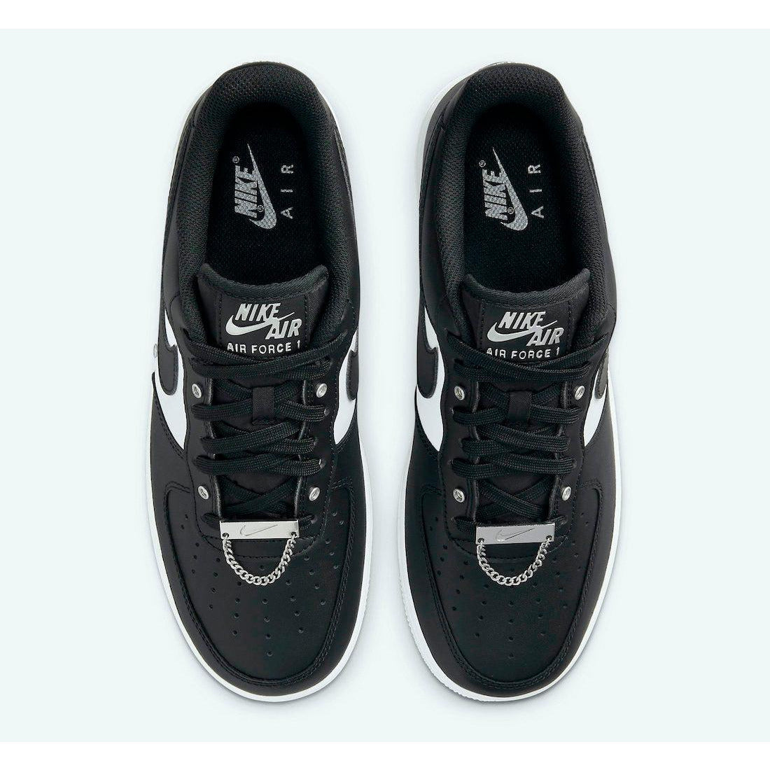 Air Force 1 '07 Premium 'Silver Chain - Black' - Plumas Kicks