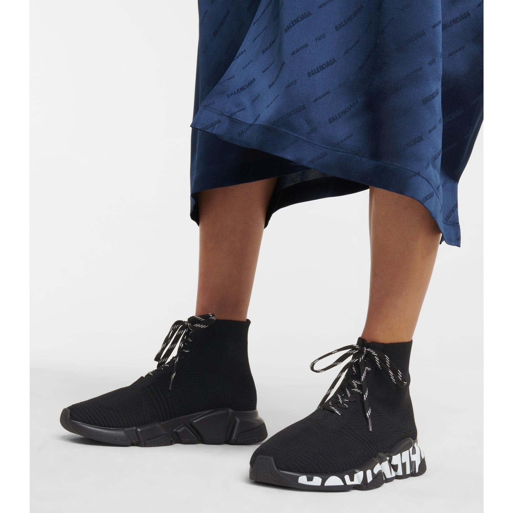 Balenciaga Speed lace-up sneakers - Plumas Kicks