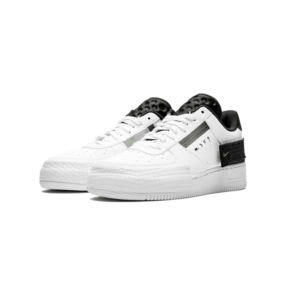 Air Force 1 - Type White Black - Plumas Kicks