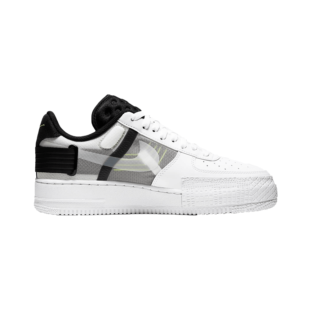 Air Force 1 - Type White Black - Plumas Kicks