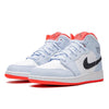 Air Jordan 1 Mid Half Blue Polka Dot Swoosh