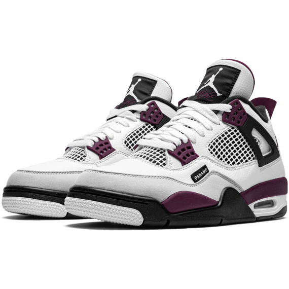 Air Jordan 4 PSG Neutral Grey Bordeaux - Plumas Kicks