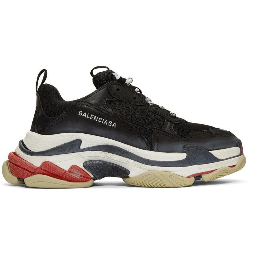 Balenciaga Triple S Black White Red (4006830374984)