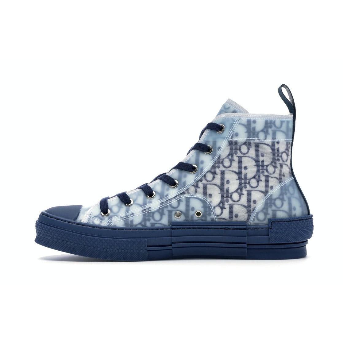 Dior B23 High Top Blue Oblique - Plumas Kicks