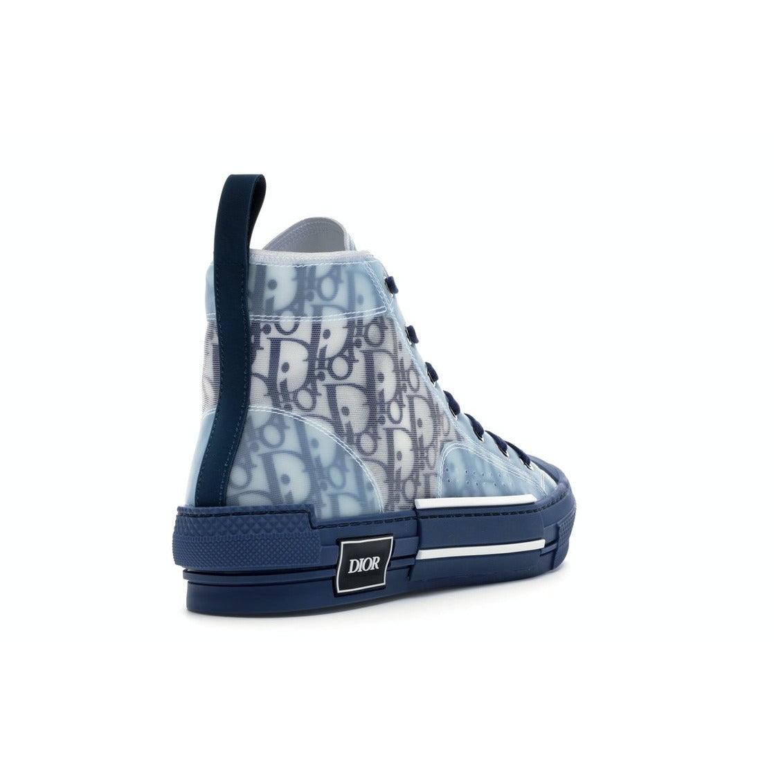Dior B23 High Top Blue Oblique - Plumas Kicks